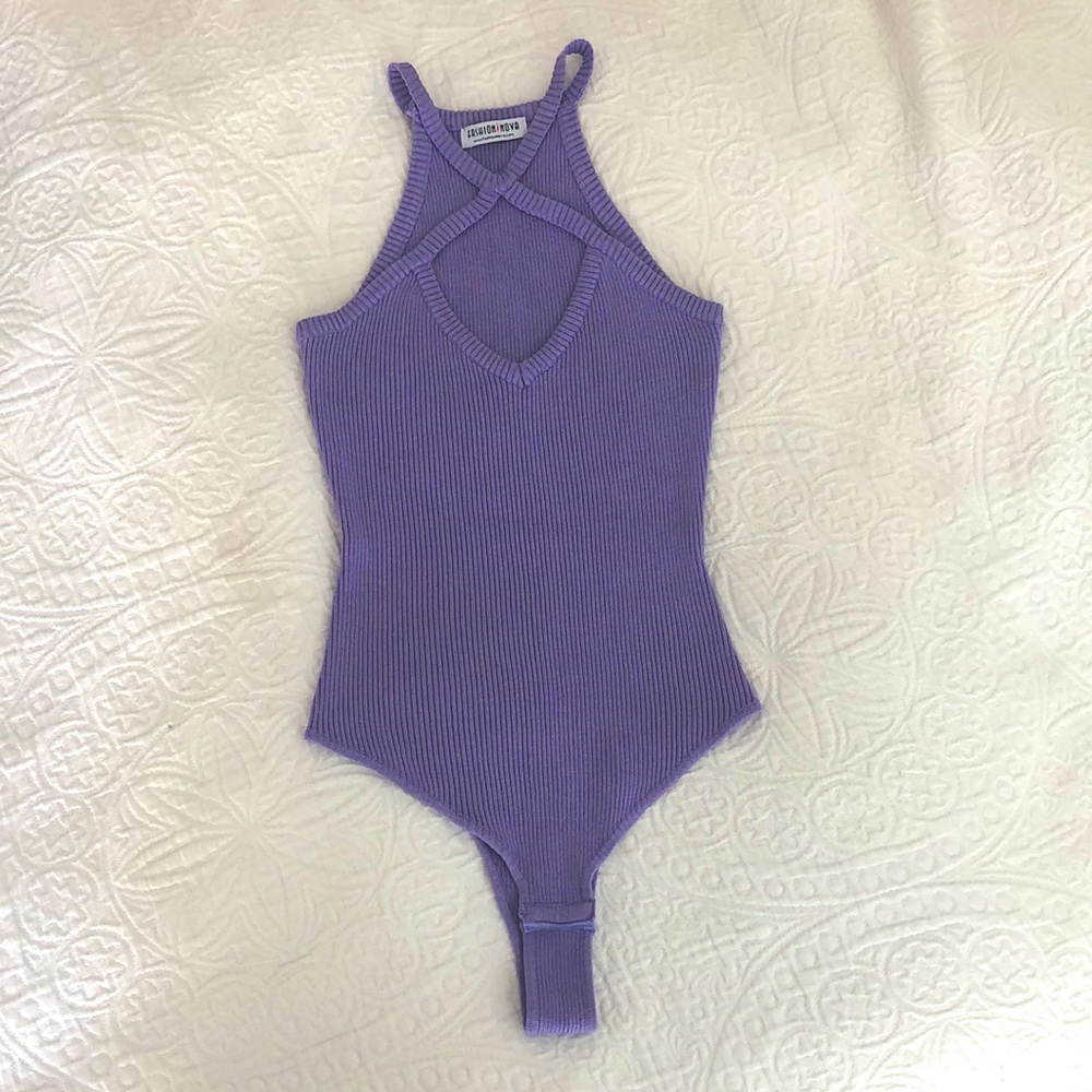 Fashion Nova Lavender Bodysuit